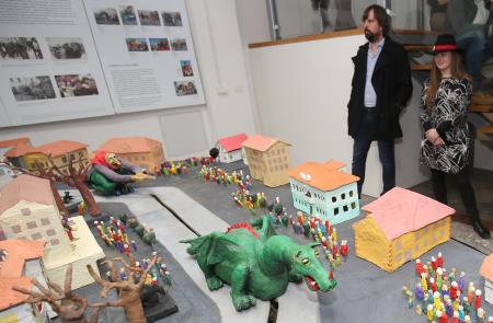 IGOR GORNIK IN OTVORITEV RAZSTAVE 13 FOTO LJUBO VUKELIČ